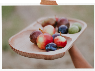 easter wooden tray, wooden bowl
